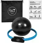 Pura Vida Pilates Ring Circle - Mini Exercise Ball - Premium Easy to use