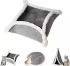 Fluffy YioQio Deformable Felt Cat Beds for Indoor Cats, Portable and Foldable