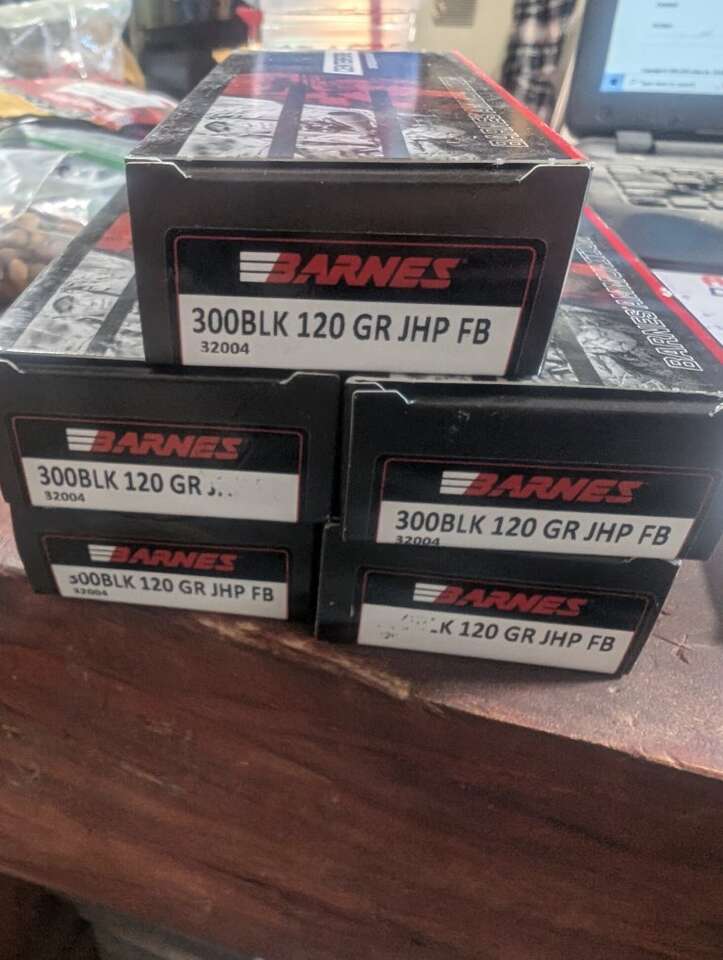 Barnes 300 blackout ammo 120 gr jhp fb