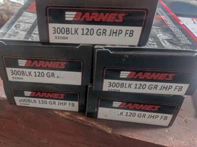 Barnes 300 blackout ammo 120 gr jhp fb