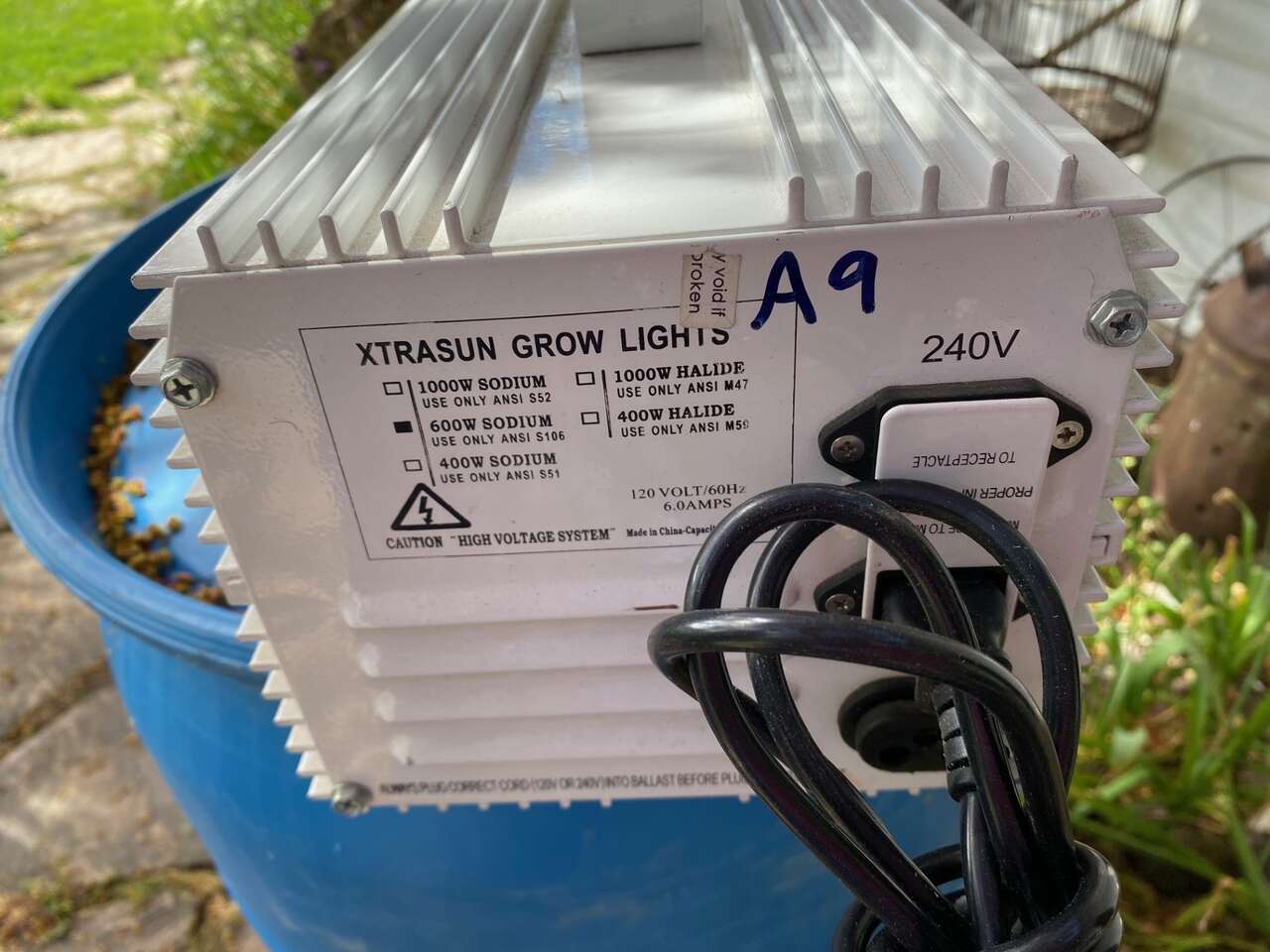 Xtrasun grow lights sodium ballast