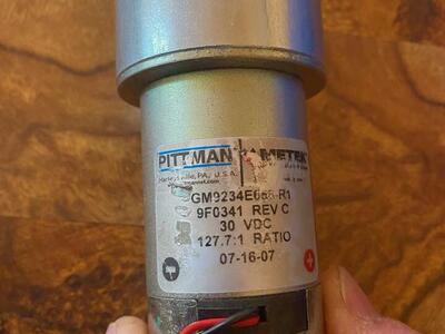 5 different Pittman gear motors