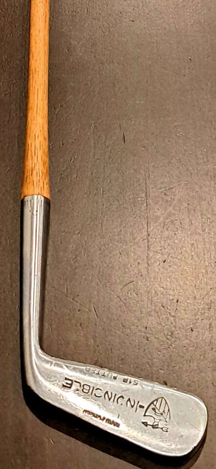 Antique Hickory Shaft "Invincible" 51P Golf Putter
