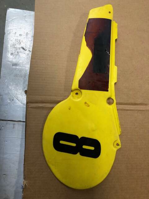 Vintage OEM Yamaha Left side cover for 1978-82 YZ125