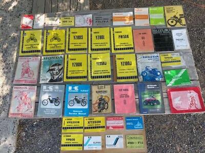 Vintage OEM Dirt bike Owner /Service Manuals