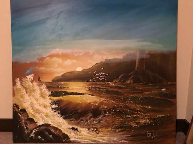 Large Vintage painting