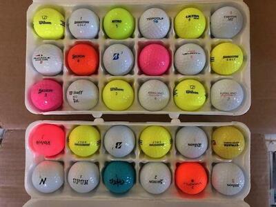 New and like new golf balls