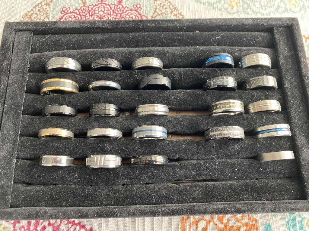 New Triton Fredrick Goldman Tungsten Rings Wedding