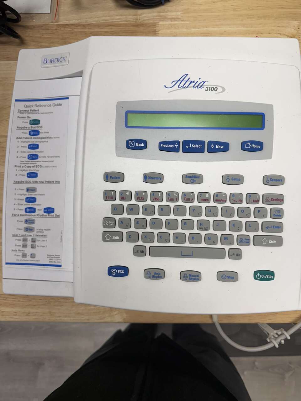 BURDICK ATRIA 3100 EKG