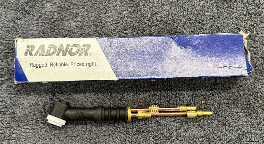 New Tig Torch Body Radnor 20F 250 Amp Water Cooled 60 deg. Flexible Head