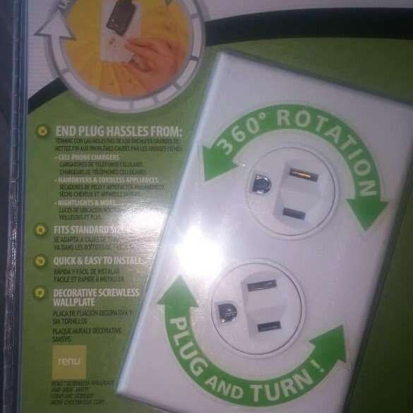 Brand New Rotating Duplex Outlet