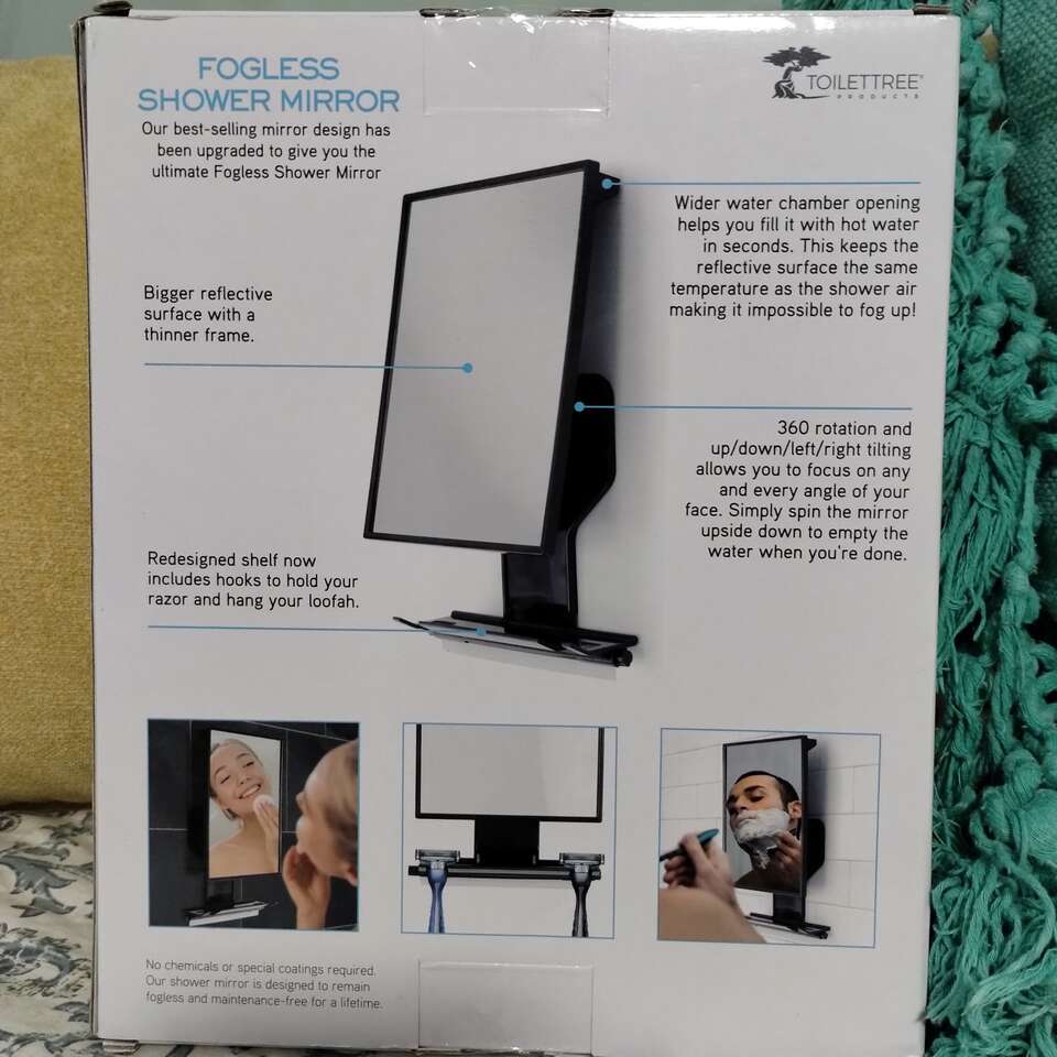 Toilet Tree Fogless Shower Mirror