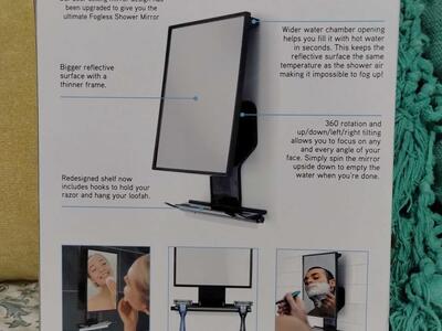 Toilet Tree Fogless Shower Mirror