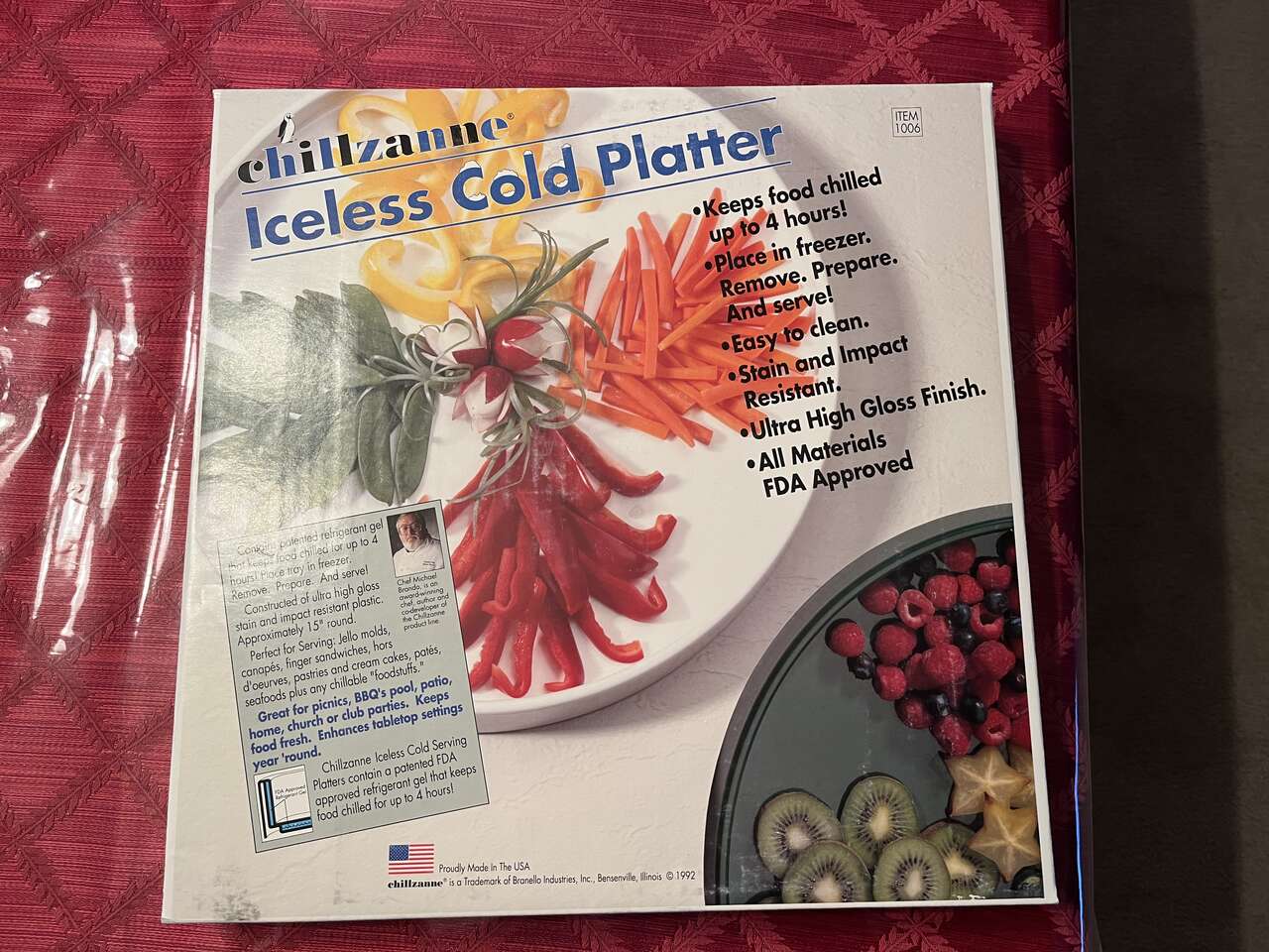 Iceless cold platter