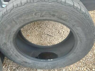 1 LT275/65R20 Big O AT 65% tread 2019 date 10 ply