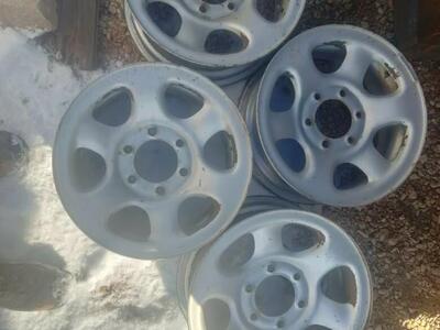 4 16x7 rims wheels 6x5.5 lug pattern Chevy GMC GM