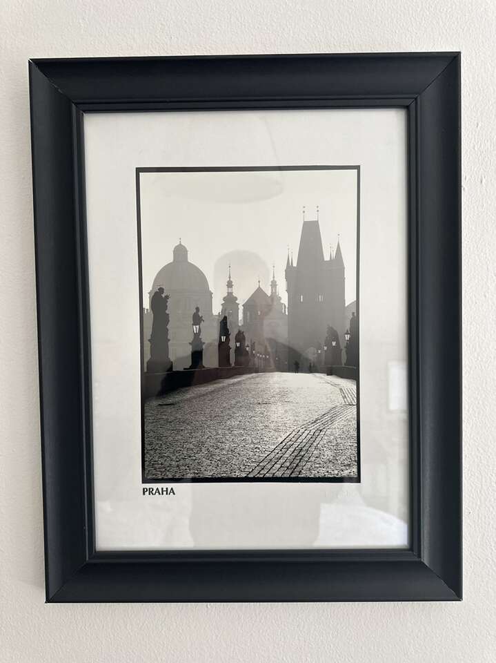 Prague Custom Framed Photograph Charles Bridge