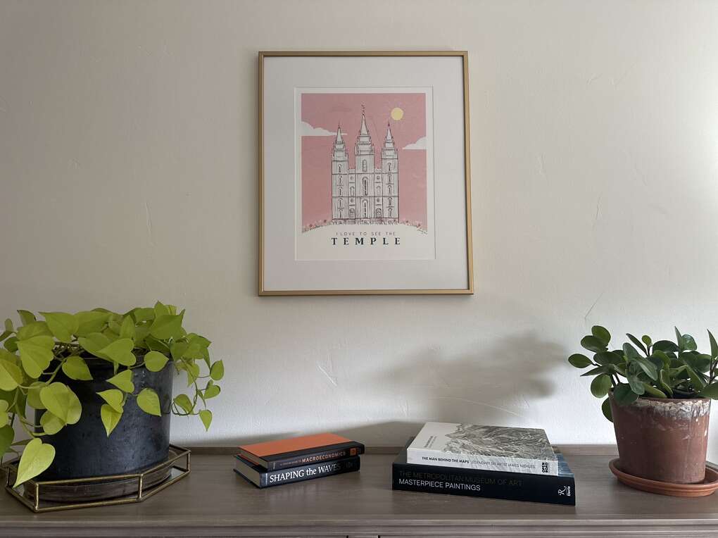 Temple framed Artwork