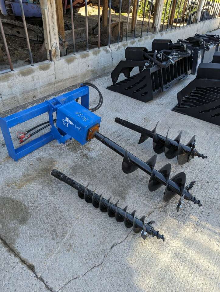 Skid steer post hole digger auger new