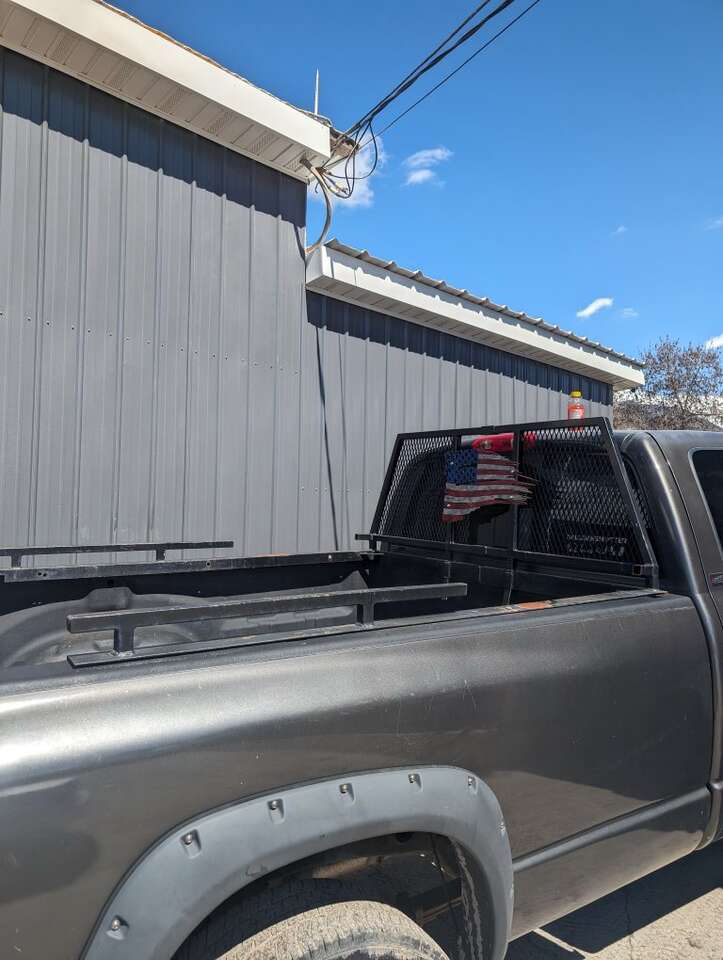 Dodge ram Cummins headache rack glass saver