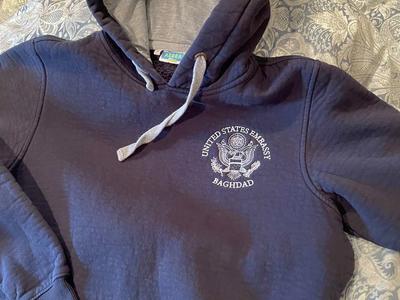Mens US Embassy Baghdad Hoodie - Medium