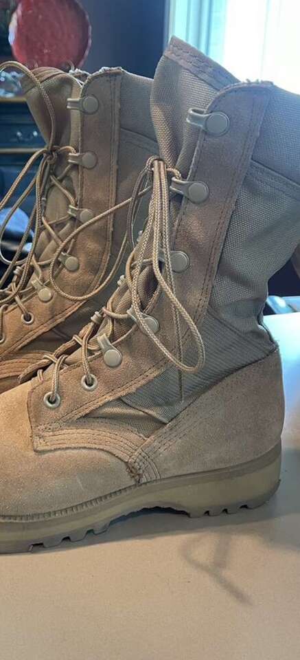 Military Steel Toe Boots Size 4.5 XW