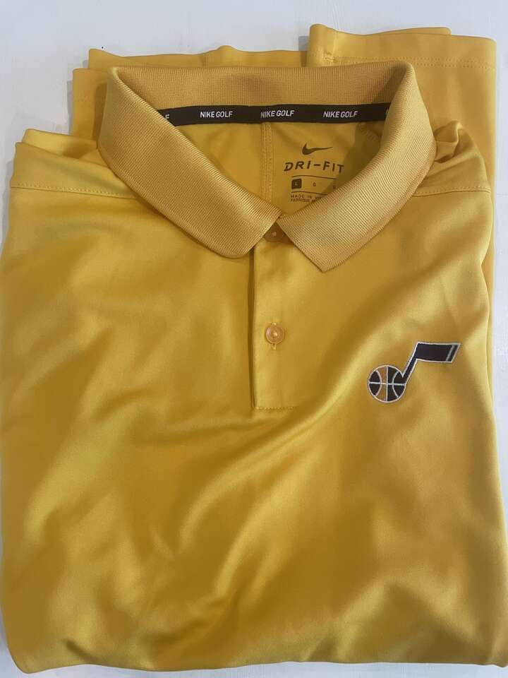 Nike Utah Jazz Dri Fit Golf Shirt Large