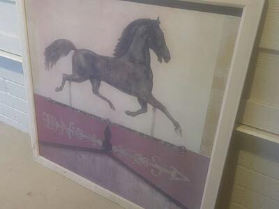 Large Horse Art 40” X 39.5”