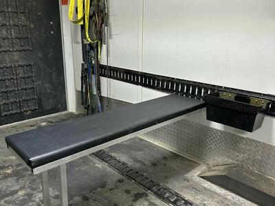 Enclosed trailer folding benches