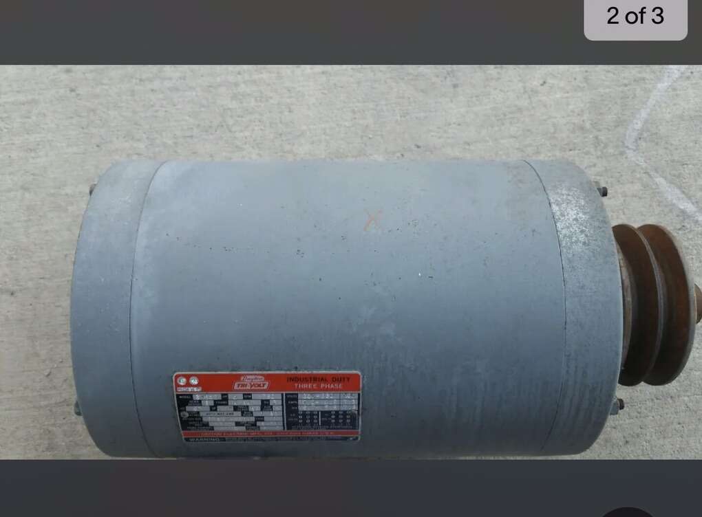 5 HP 3 Phase 230/460 Volt. Car Wash, Air Com