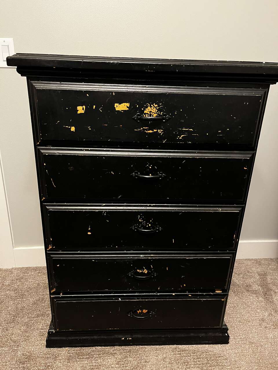 Solid 5 drawer dresser Furniture