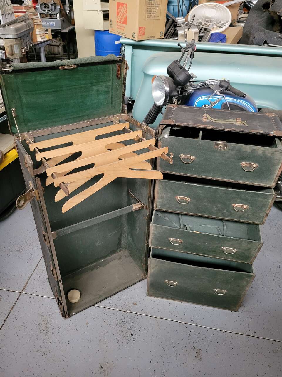 Antiuqe Steamer Trunk