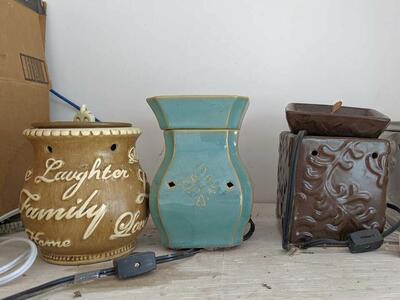 4 electric wax candles