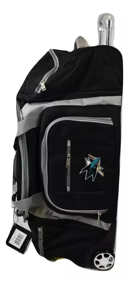 NHL San Jose Sharks G-III Sports By Carl Banks 30'' Wheeled Duffle Bag Luggage