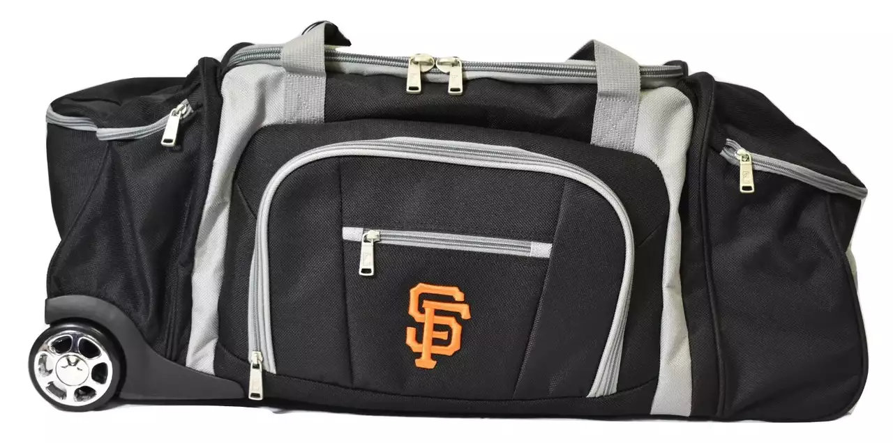 MLB San Francisco Giants G-III Sports Carl Banks 30'' Wheeled Duffle Bag Luggage New