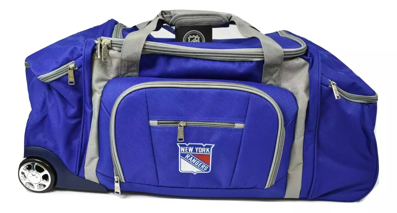 NHL New York Rangers G-III Sports By Carl Banks 30'' Wheeled Duffle Bag Luggage New