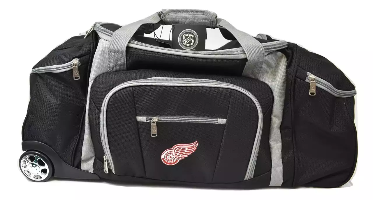 NHL Detroit Red Wings G-III Sports By Carl Banks 30'' Wheeled Duffle Bag Luggage New