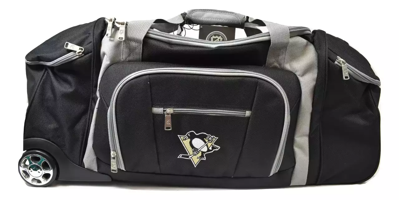 NHL Pittsburgh Penguins G-III Sports 30'' Wheeled Duffle Bag Luggage New