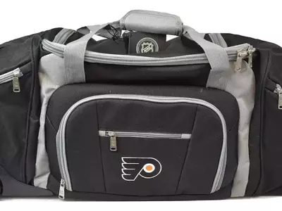 NHL Philadelphia Flyers G-III by Carl Banks 30'' Wheeled Duffle Bag Luggage New