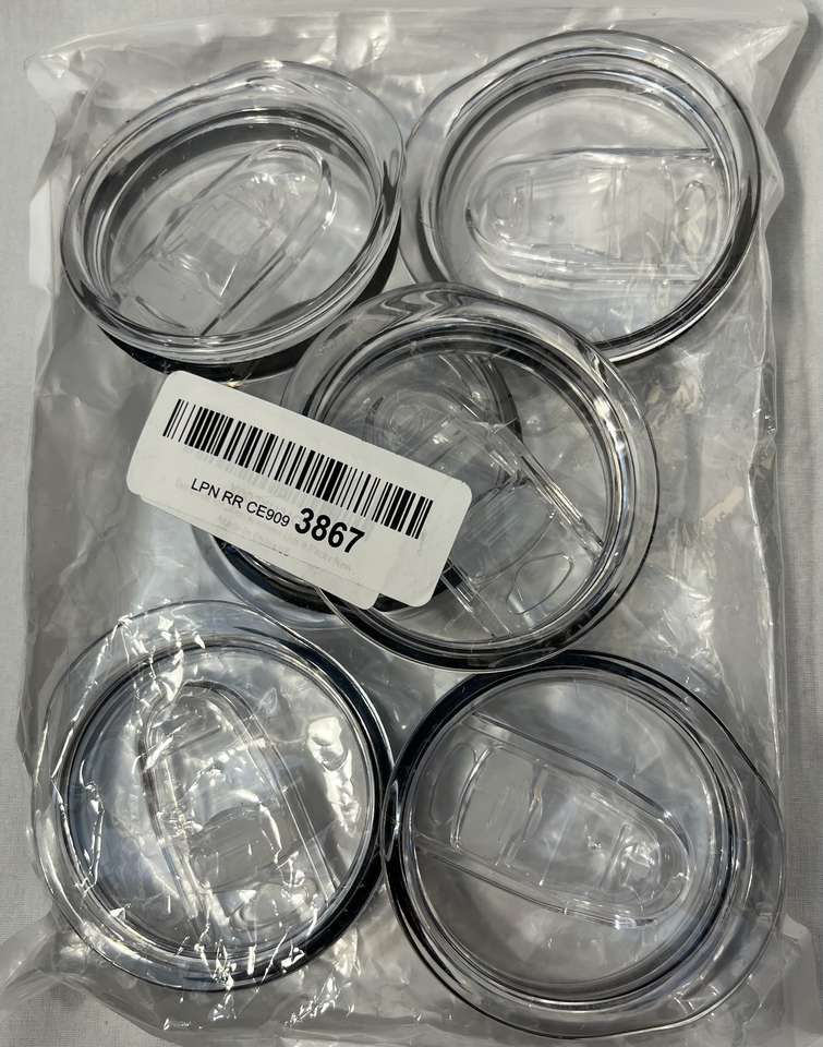 6 Replacement Lids - NEW in Package abt 2 5/8" Diameter
