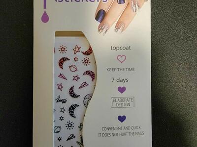 Package of Finger Nail Stickers