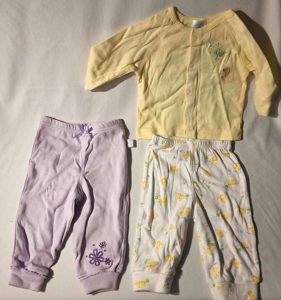 Yellow outfit and purple pants - Childs Clothes