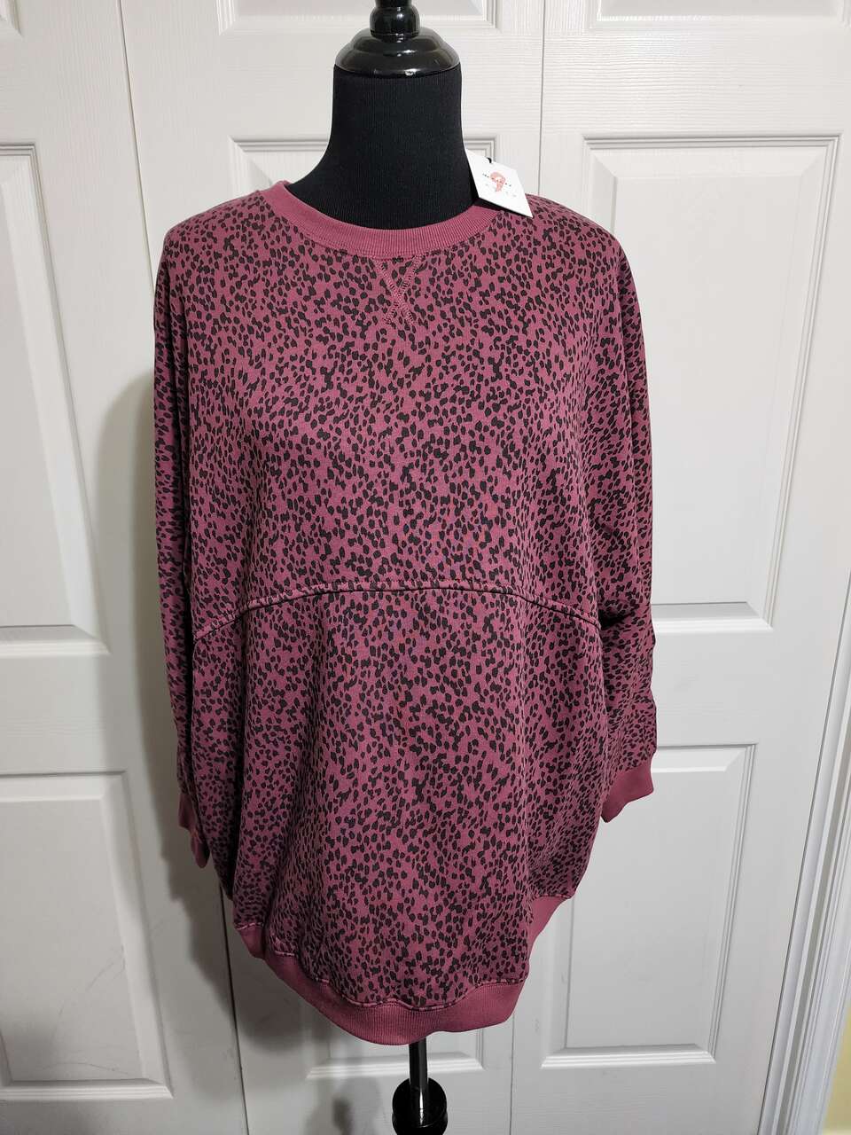 Maternity Sweatshirt by The Nines By Hatch - Berry-Multi colored - Most Sizes