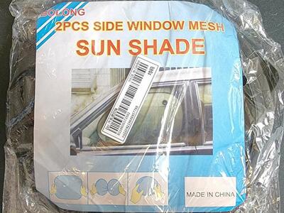 BOLONG - 2 Piece Rear Side Window Mesh Sun Shades