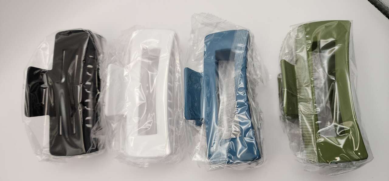 4 Large Hair Clips - New, Different Colors - 4+"