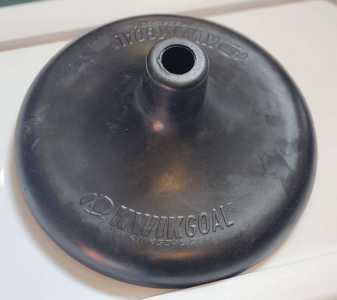 KWIKGOAL 8lb rubber net base - 12" wide, 1" hole - nets, etc.