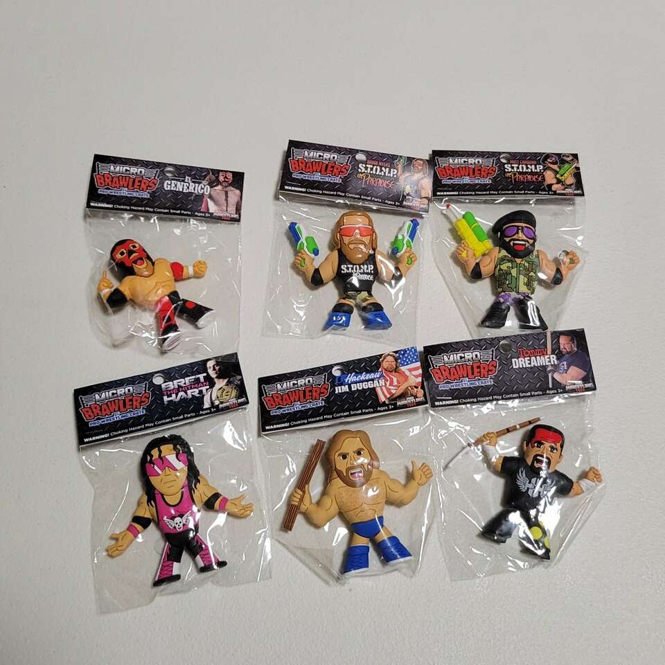 Micro Brawlers lot wrestling WWE AEW for sale