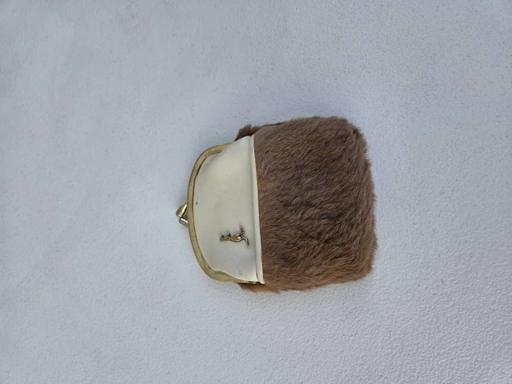 vintage kangaroo fur coin purse elgo