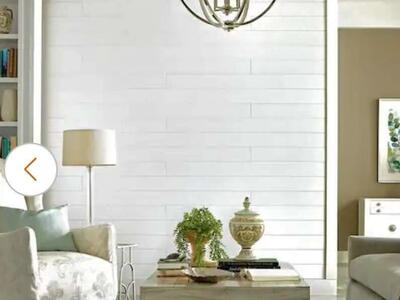 5 in. x 7 ft. Painted White Tongue and Groove