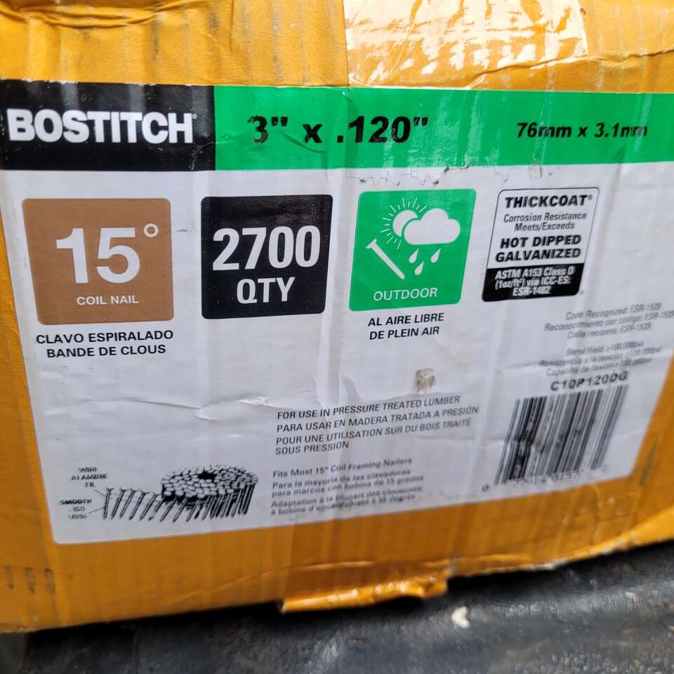 BOSTITCH C10P120DG Thickcoat Round Head 3-Inch